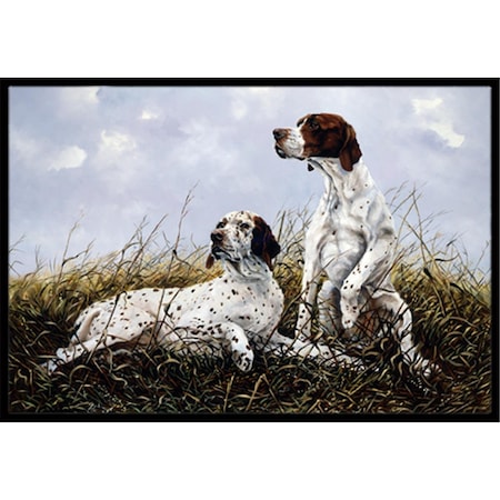Jensendistributionservices English Pointer by Michael Herring Indoor or Outdoor Mat, 24 x 36 MI2557562